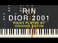 RIN Dior 2001 Piano Cover Tutorial Synthesia