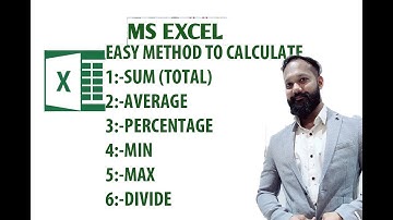 Formula of Addition,Subtraction,Multiplication,Division,Percentage,Average In excel in hindi