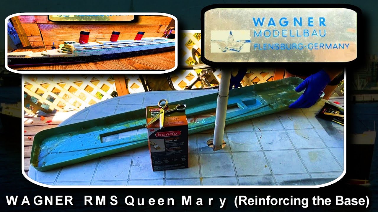 Модель туристического агента R.M.S. Queen Mary от Wagner Modellbau (Укрепление основания)