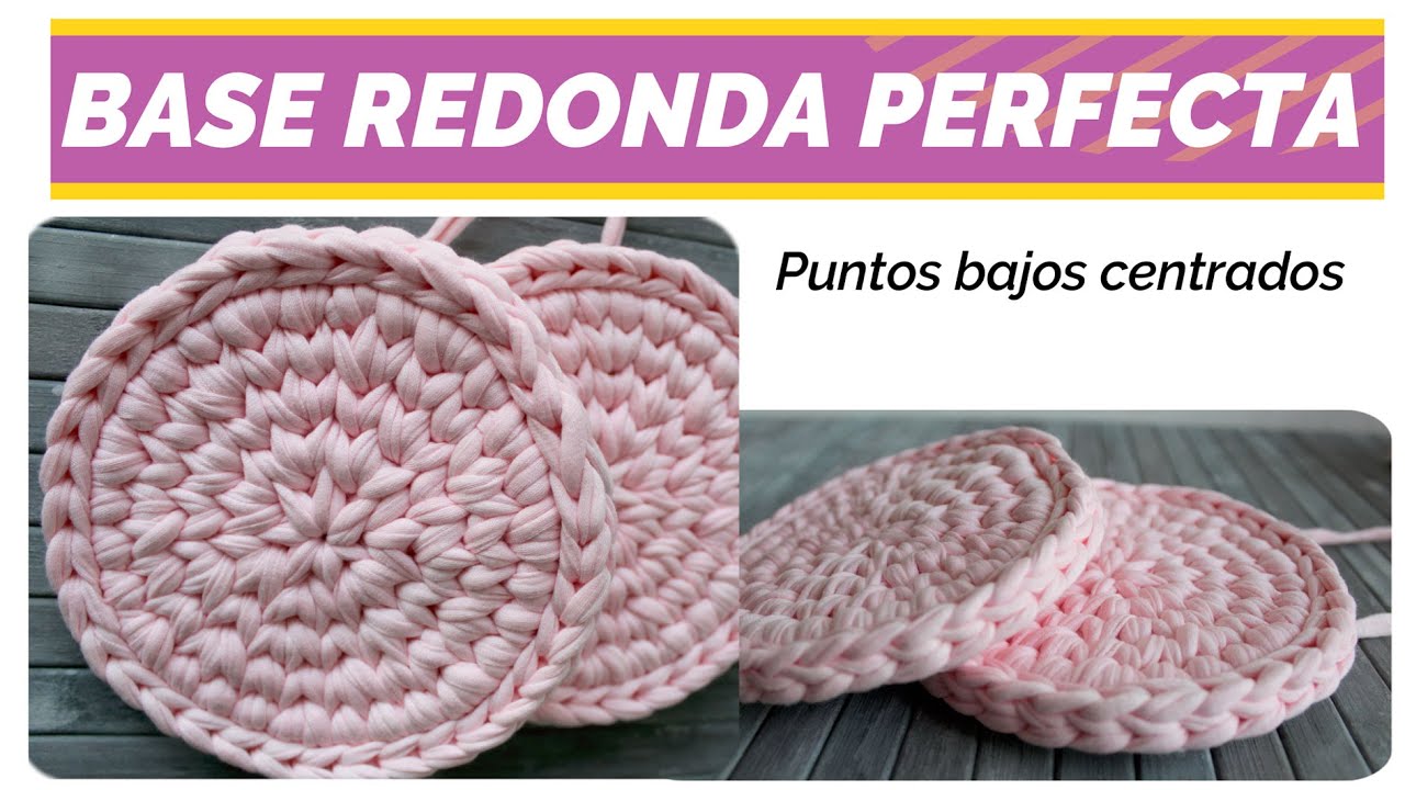 Base redonda perfecta en punto bajo centrado a crochet | Tutorial facil paso a paso | Ideas by Lita