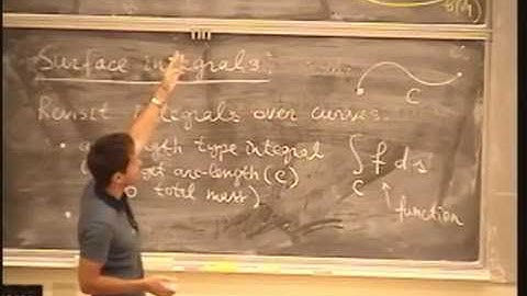 Lecture 22. Surface Integrals - MATH 53: Multivariable Calculus with Edward Frenkel