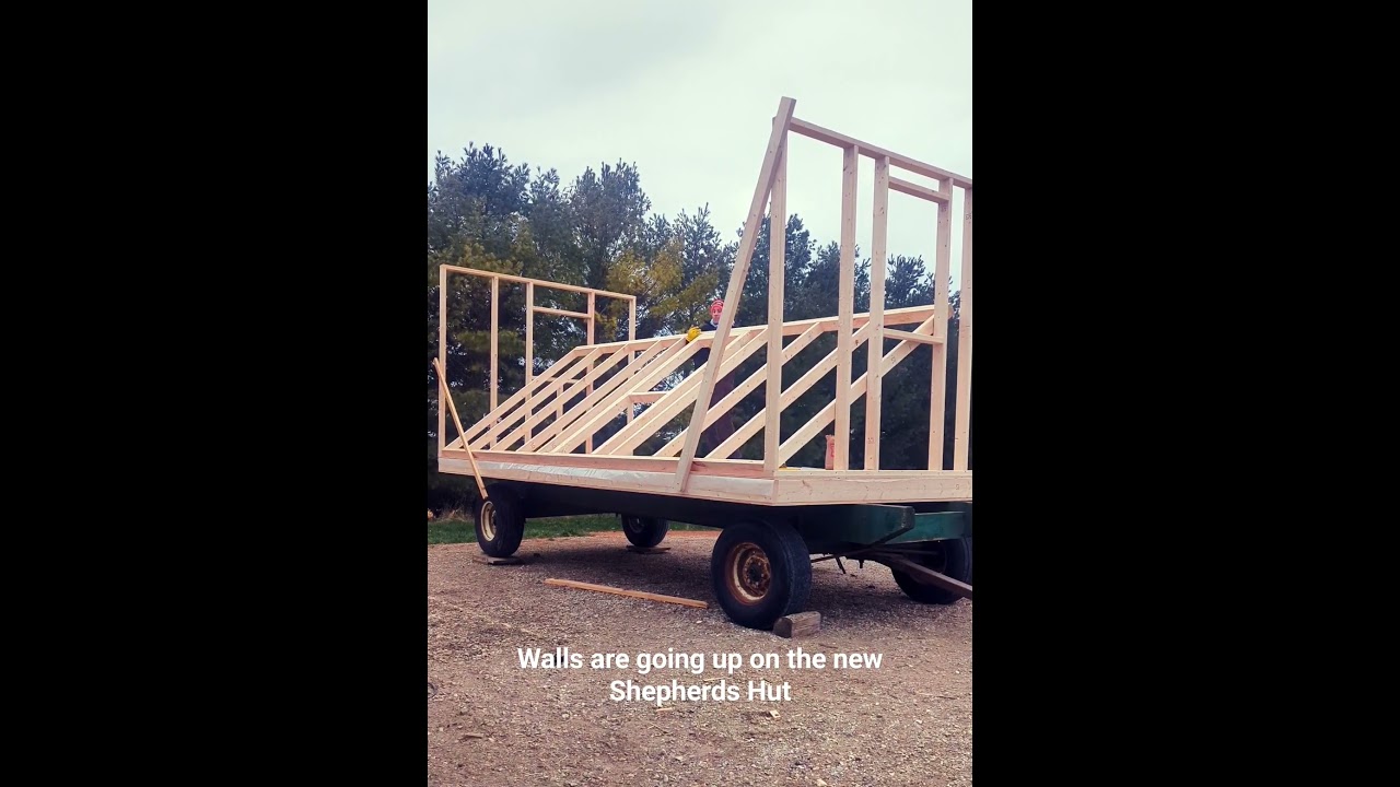 Hay Wagon conversion into a shepherds hut. 
