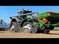 Sowing lucerne alfalfa  fendt 936 on camso tidue tracks  aebv