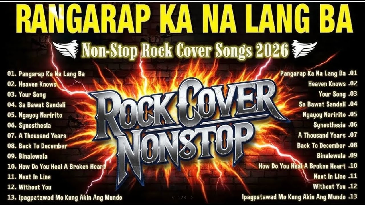 Pangarap Ka Na Lang Ba | Rock Cover Non-Stop Lyrics Playlist 2026 🌟 Viral OPM