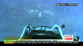 Felix Baumgartner Highest Freefall Record 39km