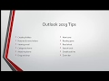 Outlook 2019  12 astuces et fonctionnalits