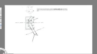 Construct a secondary auxiliary view of the oblique surface A