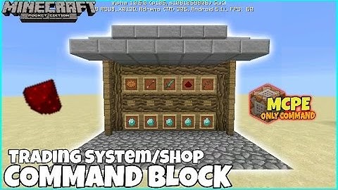 Mcpe Only Command | Working Trading Shop/System | Mcpe Command Block Creation