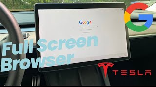 How to use full screen browser on Tesla model 3/ Y screenshot 5