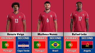 Citizenships of PORTUGAL's World Cup 2026 Players