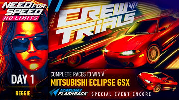 Day 1 (Reggie) Mitsubishi Eclipse GSX Special Event | NFS No Limits