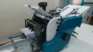 Prathams Table top paper folding machine with collection unit