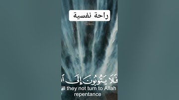 أفلا يتوبون إلى الله ويستغفرونه والله غفور رحيم | الآية 74 من سورة المائدة
