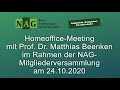 Präsentation der Ergebnisse der NAG-Homeoffice-Umfrage
