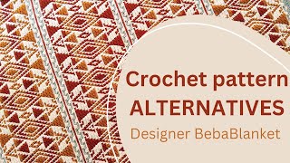 ALTERNATIVES overlay mosaic crochet blanket pattern