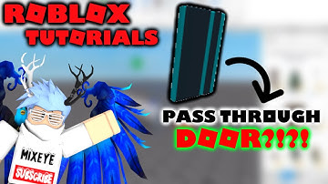 *HOW TO* MAKE A KEYCARD/PASSTHROUGH DOOR IN ROBLOX!!!