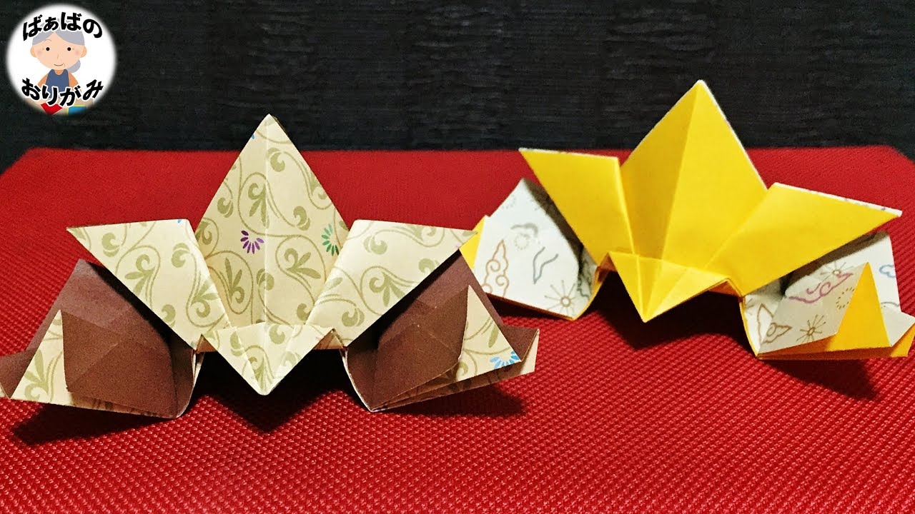 折り紙 かっこいい兜 ちょっと難しい折り方 Origami Samurai Helmet 音声解説あり 子供の日シリーズ 17 ばぁばの折り紙 Youtube