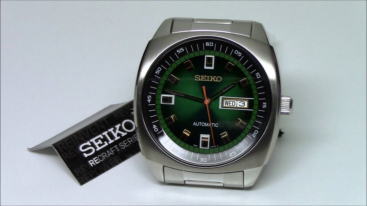 Seiko ReCraft Automatic Mens Watch SNKM97 - YouTube
