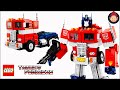 Transformers Optimus Prime Toy Lego Set 10302 Unboxing