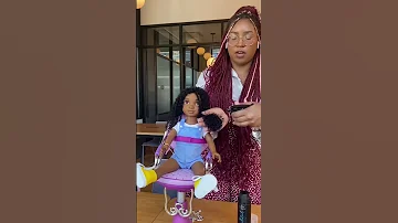This Black Doll S Natural Hair Is Full Of Curl Power 