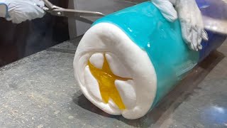 Satisfying Video How to make "candy star" [Handmade candy demonstration of "PAPA BUBBLE"]