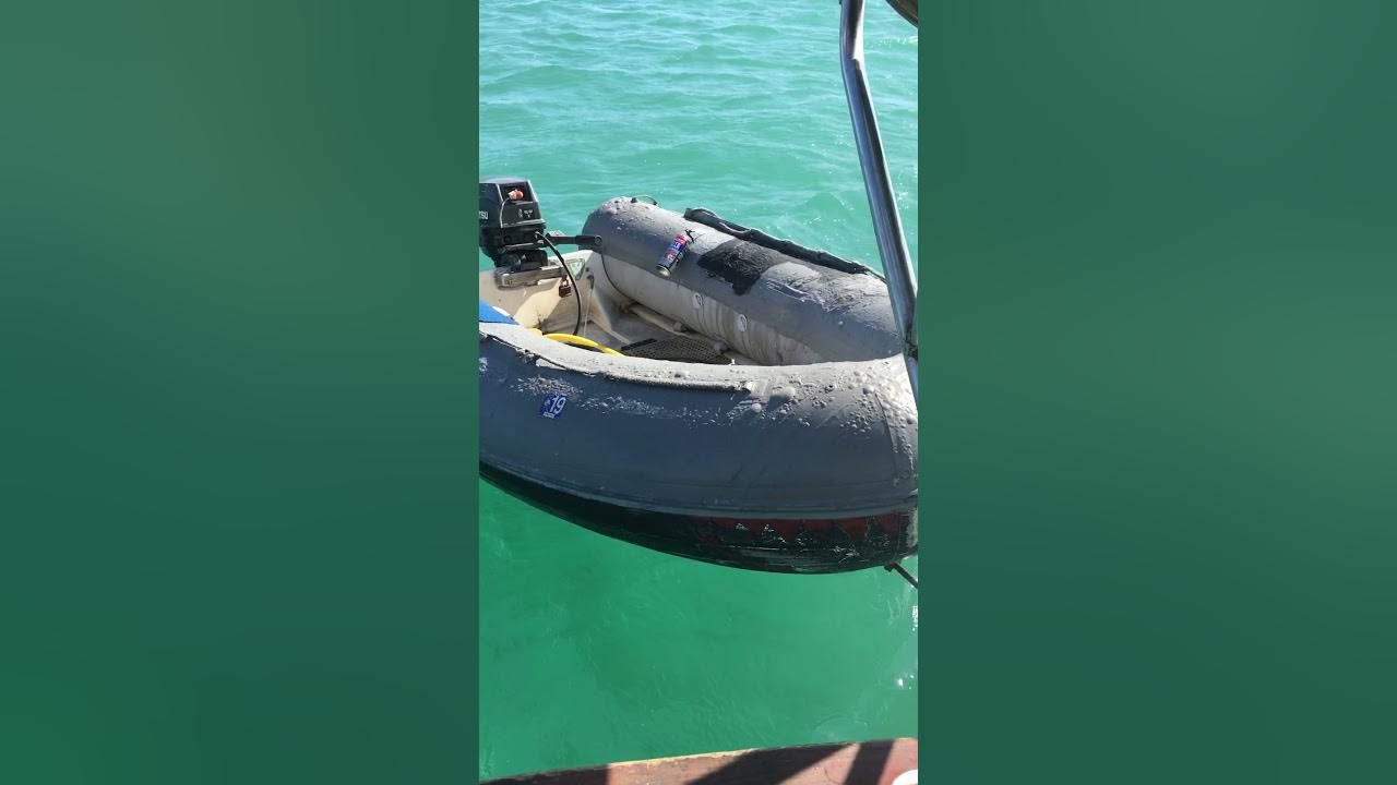 Inflatable boat repair with expanding foam YouTube