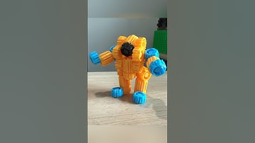 Review quá trình lắp ráp robot chiến đấu từ nắp chai sữa #căncứbímật #review #lego #diy #toys #funny