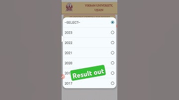 ☝🏼Vikram University BA first year result kaise nikale