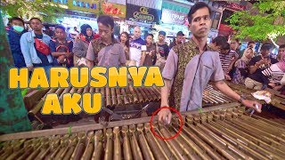 Nih Baru Mantap! HARUSNYA AKU ARMADA - ANGKLUNG CAREHAL JOGJA Gurih Musiknya (Angklung Malioboro)