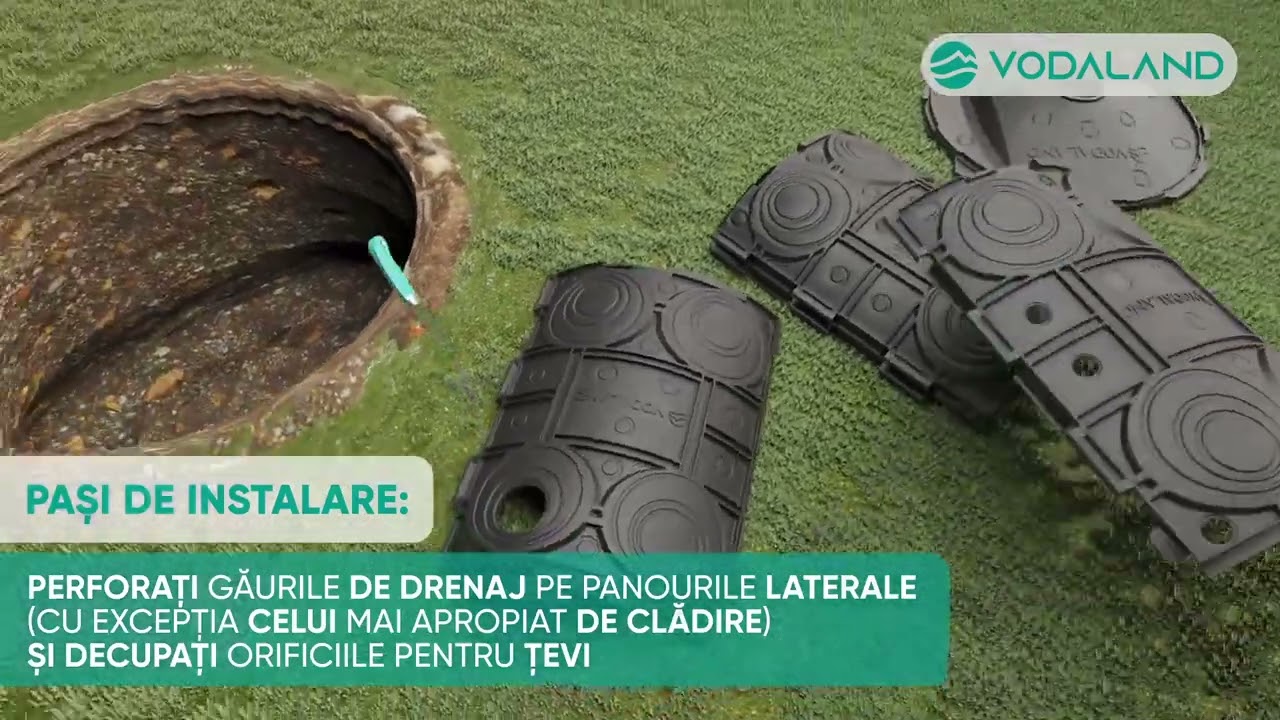 Cămin de Infiltrații, drenajul subteran a apelor pluviale | Vodaland Moldova — Vamora Grup SRL