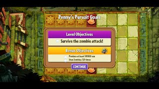 PvZ 2, Penny's Pursuit: Event 143, Level 1 (Week 177), Extra Hot (3 Chilies), All Objectives