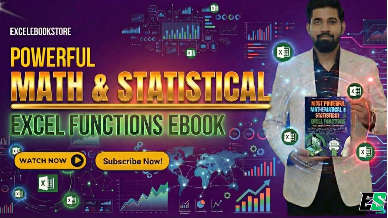 Excel Math Examples Books Math and Statistical Functions with 200 + Examples in Ms excel | Excel ...