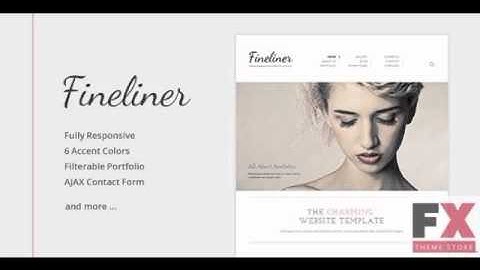 Preview Fineliner - Responsive Portfolio HTML Template