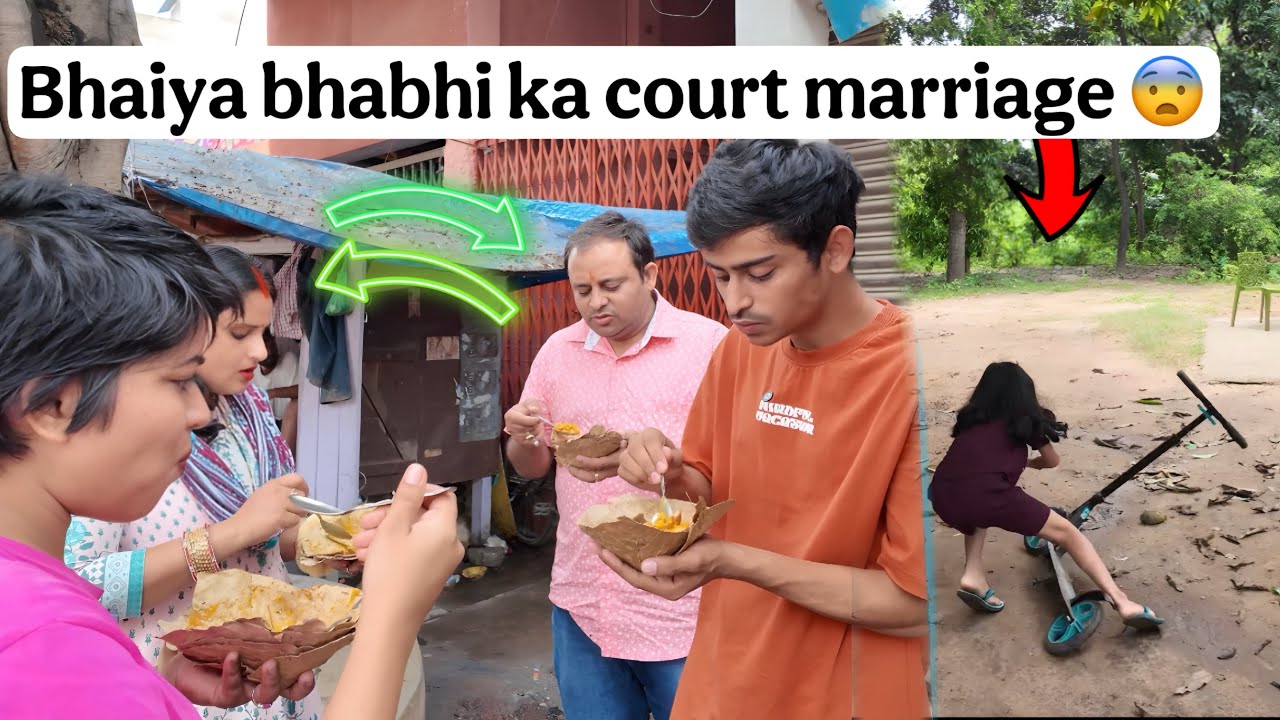 Bhaiya aur bhabhi ka court marriage 😍