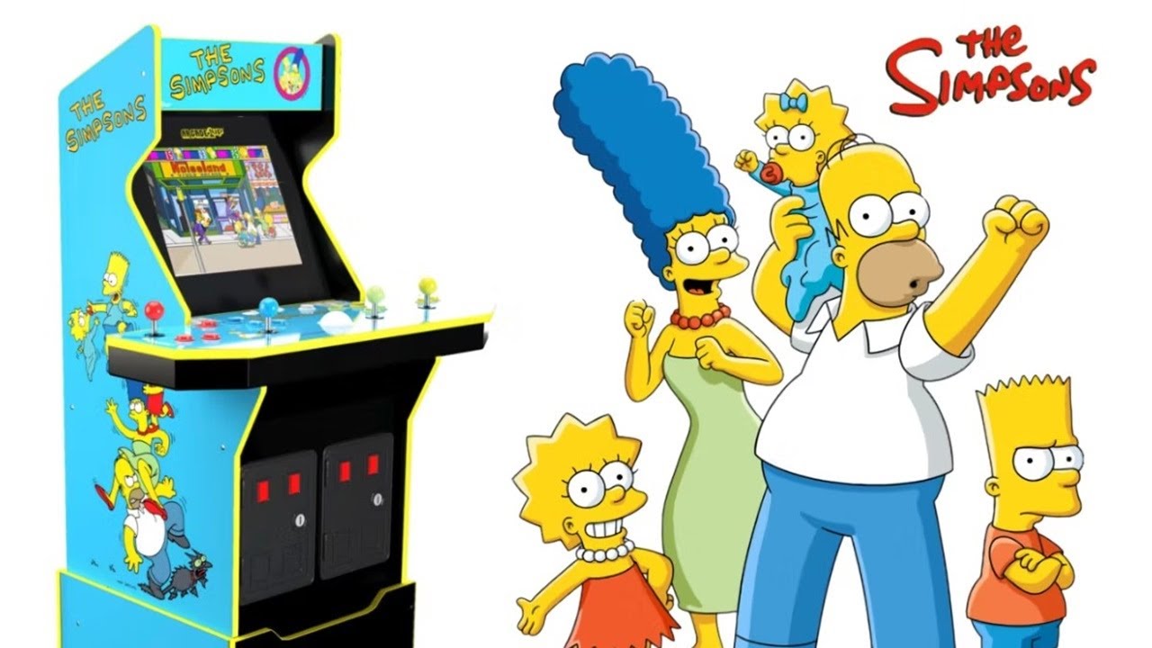 The Simpsons Arcade Full Game Gameplay Walkthrough 4 Players Coop No Commentary