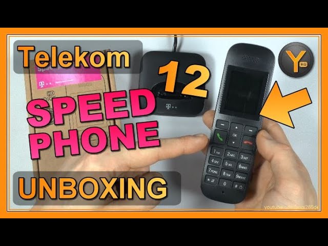 Unboxing/First Look: Telekom - Schnurlos-Telefon YouTube Speedphone 12 DECT