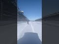 We did, in fact, go #Snowboarding around IMS today 😅 #Indy500 | #INDYCAR