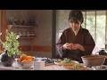 裏庭の野草で作る春のお茶菓子と抹茶