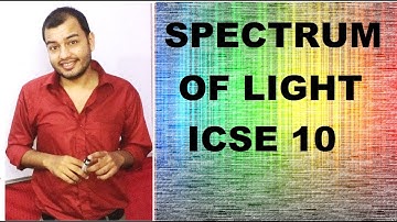PHYSICS chap 6  SPECTRUM OF LIGHT & SCATTERING OF LIGHT ICSE