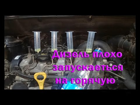 Дизель плохо запускаеться на горячую  Система Common Rail