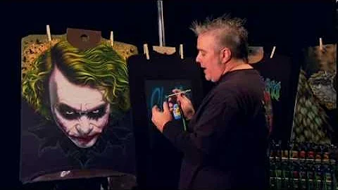 How to Paint on a Black T-Shirt, A FREE STREAM by ...