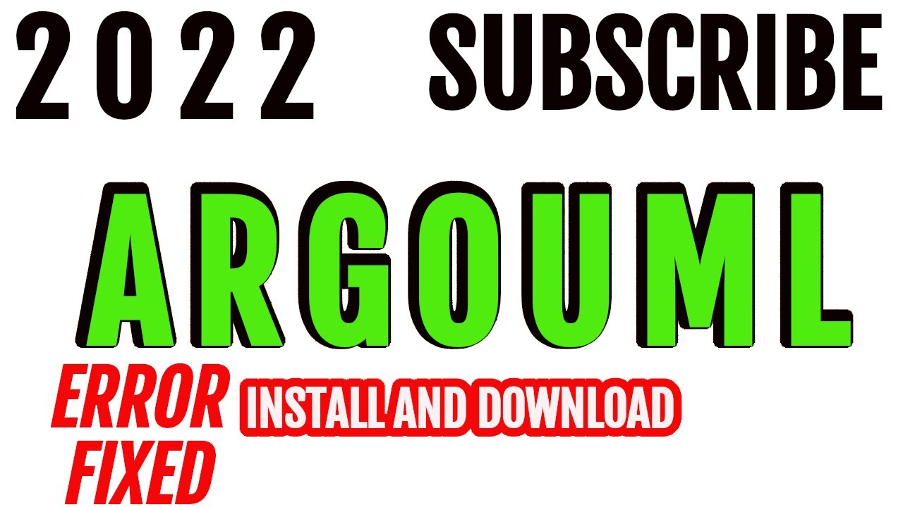 Error Fixed  Download And Install ArgoUml   2022