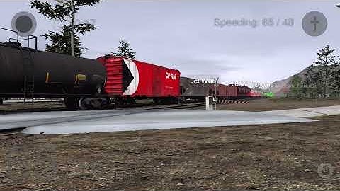Trainz Simulator 3 Elephant Style Three CSX C40-8WS pull a manifest train