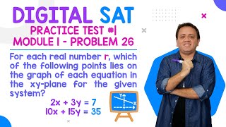 Digital SAT Practice Test #1 | Module 1: problem 26 (systems of equations)
