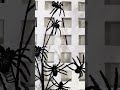Raz Set of 2 28" Glittered Spider Spray Halloween Decoration F4542065