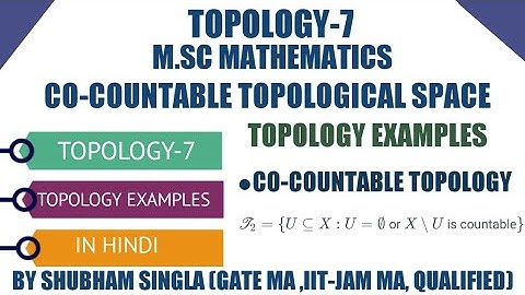 Co countable Topology | Toplogy  examples | Co countable| Topology | Mathematics | Toplogy Msc| -7