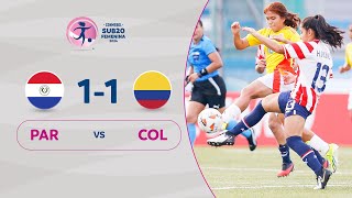PARAGUAY vs. COLOMBIA [1-1] | RESUMEN | CONMEBOL SUB20 FEM | FASE FINAL