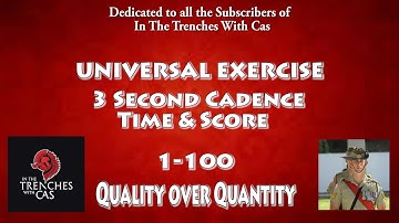 3 Second Cadence  Exercise, Training and Test 1-100 ( Music Included)