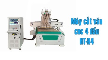 Máy cnc 4 đầu Holztek HT-R4 dòng cắt ván công nghiệp