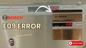 Bosch Dishwasher E09 Error? 3 Fixes That Work (85% Success Rate!)
